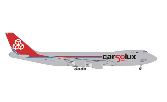 Herpa 534550 Cargolux Boeing 747-8F 50th Anniversary LX-VCC Spirit of Cargolux - Vorbestellung 1:500