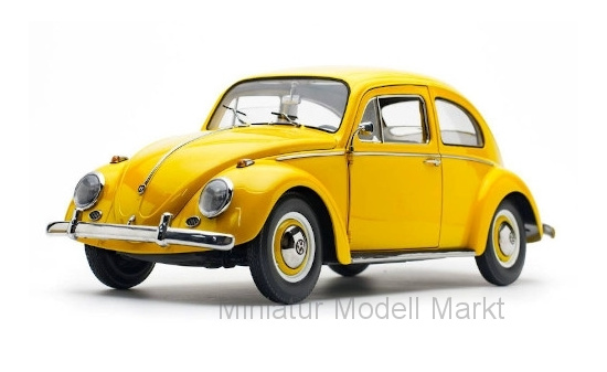 Sun Star 5217 VW Beetle Saloon, gelb, 1961 1:12