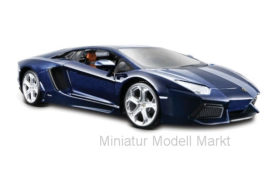 Maisto 31210OBLUE Lamborghini Aventador LP700-4, metallic-dunkelblau, 2011 1:24