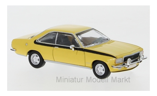 PCX87 PCX870037 Opel Commodore B Coupe, gelb, 1972 1:87