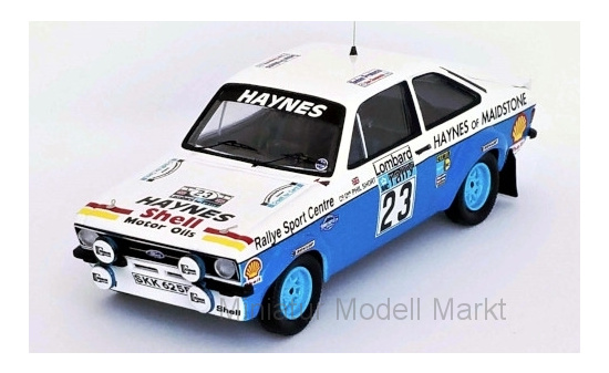 Trofeu RRUK43 Ford Escort MK II RS 1800, RHD, No.23, Haynes, Rallye WM, RAC Rallye, J.Taylor/P.Short, 1978 1:43