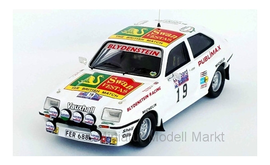 Trofeu RRUK44 Vauxhall Chevette HSR, RHD, No.19, Blydenstein Racing, Swan Vestas, Rallye WM, RAC Rallye, T.Kaby/M.Nicholson, 1982 1:43