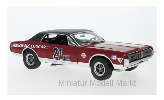 Sun Star 1583 Mercury Cougar Racing, No.21, SVRA, Watkins Glen Historic Enduro 200, M.Beaulieu, 1967 1:18
