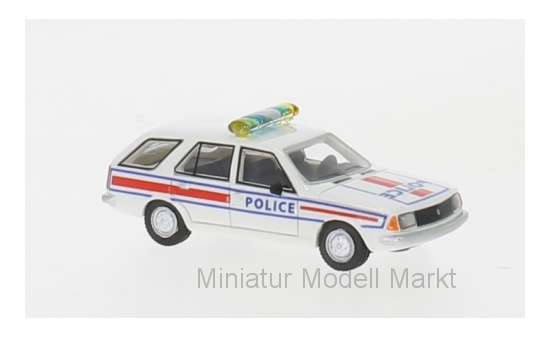 BoS-Models BOS87702 Renault 18 Break - weiss , Dekor - Police - Vorbestellung 1:87