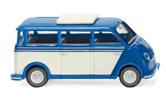 Wiking 033402 DKW Schnelllaster Bus - blau/perlweiß 1:87