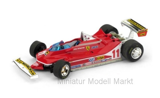 Brumm R511-RS Ferrari 312 T4, No.11, Scuderia Ferrari, Formel 1, GP Italien, mit lenkbaren Vorderrädern, J.Scheckter, 1979 1:43