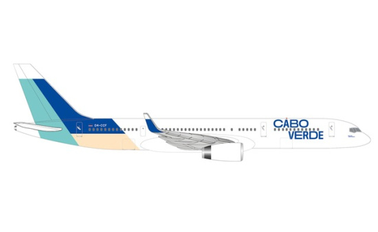 Herpa 534581 Cabo Verde Airlines Boeing 757-200 - Island of Sal colors D4-CCF 