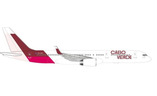 Herpa 534598 Cabo Verde Airlines Boeing 757-200 - Island of Santiago colors D4-CCG 