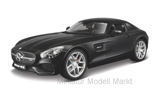 Maisto 31398BLACK Mercedes AMG GT (C190), metallic-schwarz 1:18