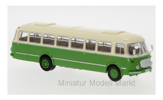 Brekina 58260 JZS Jelcz 043 Bus, hellbeige/grün, Wismut - XR 00-47, (2. Version), 1960 1:87