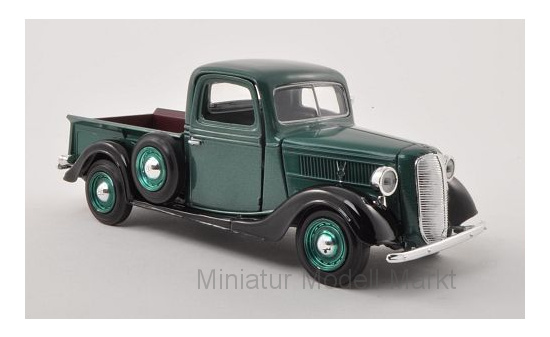 Motormax 73233MET-GREEN Ford Pick Up, metallic-grün/schwarz, ohne Vitrine, 1937 1:24