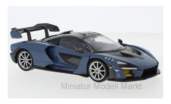 Motormax 79355blue McLaren Senna, metallic-blau 1:24