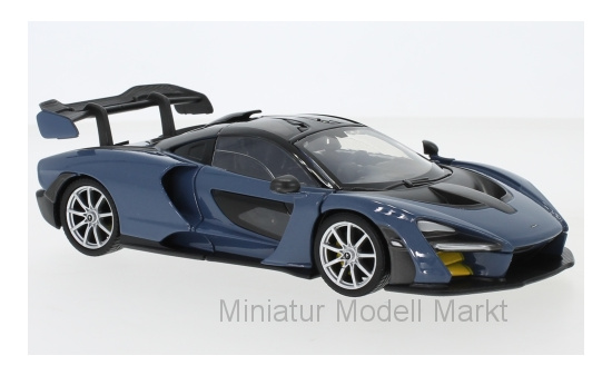 Motormax MOM79355BLUE McLaren Senna - blau (Metallic) 1:24