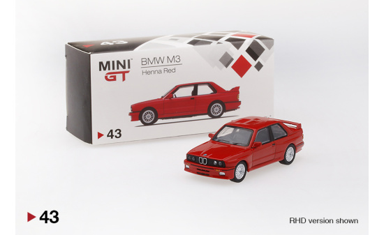 Mini GT 00043-L BMW M3 Henna Red (LHD) 1:64