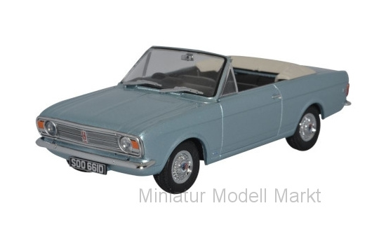 Oxford OXF43CCC001B Ford Cortina MkII Crayford Convertible - hellblau (Metallic) 1:43