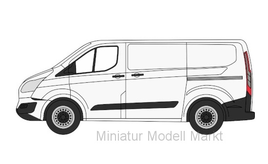 Oxford OXF76CUS002 Ford Transit Custom - weiss 1:76