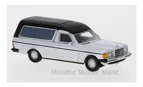 BoS-Models 87686 Mercedes W123 Bestattungswagen, silber, 1977 1:87