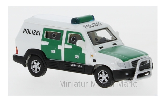 BoS-Models 87640 Toyota Land Cruiser Survivor, Polizei, 2004 1:87