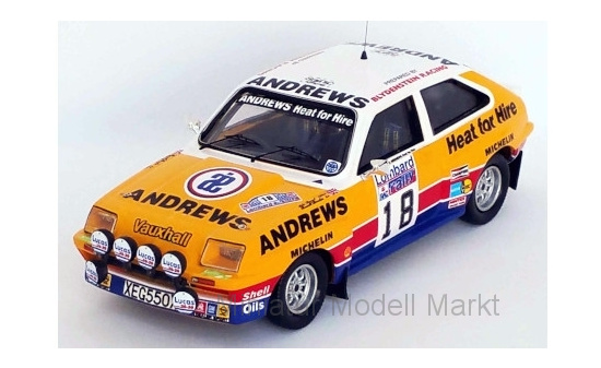 Trofeu RRUK47 Vauxhall Chevette HSR, RHD, No.18, Blydenstein Racing, Andrews, Rallye WM, RAC Rally, R.Brookes/M.Broad, 1982 1:43