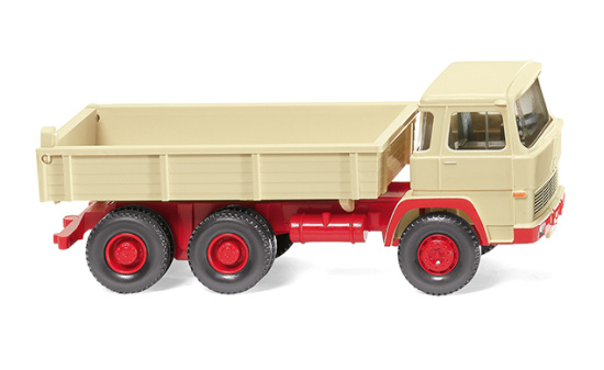 Wiking 042405 Flachpritschenkipper (Magirus) - hellelfenbein 1:87