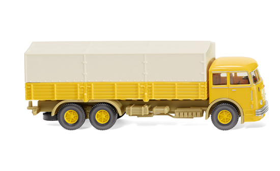 Wiking 047904 Pritschen-Lkw (Büssing 12.000) - senfgelb 1:87