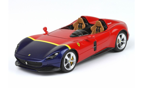 BBR BBRC221E Ferrari Monza SP2 - Red Blue Yellow 1:43