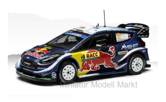 IXO 18RMC042B Ford Fiesta WRC, No.2, Red Bull, Rallye WM, Rallye Catalunya, E.Evans/D.Barritt, 2018 1:18