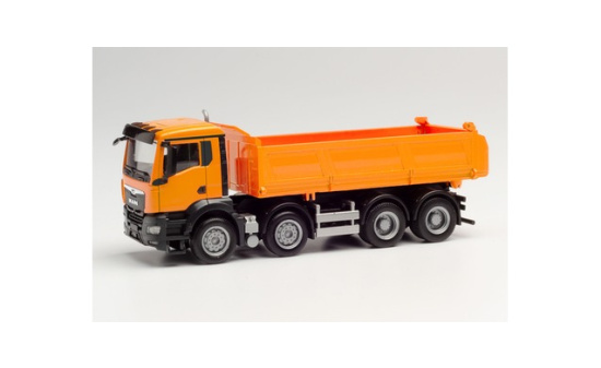 Herpa 312837 MAN TGS NN Meiller Kipper, kommunalorange 1:87