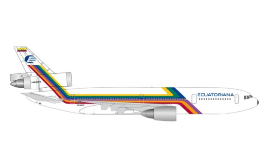 Herpa 534819 Ecuatoriana McDonnell Douglas DC-10-30 HC-BKO 1:500