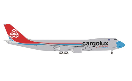 Herpa 534895 Cargolux Boeing 747-8F LX-VCF 