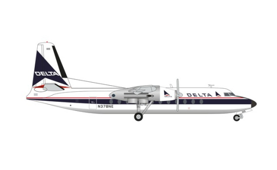 Herpa 571142 Delta Air Lines Fairchild FH-227 N378NE 1:200