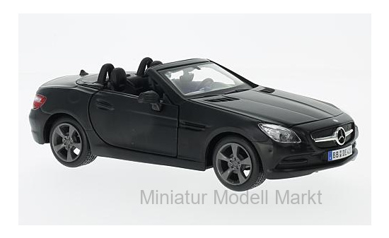 Maisto 31206M-BLACK Mercedes SLK-Klasse (R172), matt-schwarz, 2011 1:24