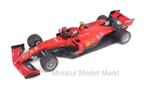 Bburago 18-16810 Ferrari SF90, No.16, Scuderia Ferrari, Formel 1, GP Italien, Monza Special Livery, C.Leclerc, 2019 1:18