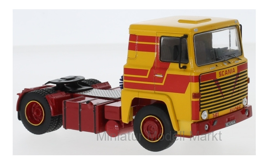 IXO TR075 Scania LBT 141, gelb/rot, 1976 1:43