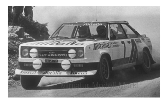 IXO 24RAL003B Fiat 131 Abarth, No.7, Alitalia, Rallye WM, Rally Acropolis, M.Alen/I.Kivimaki, 1978 1:24