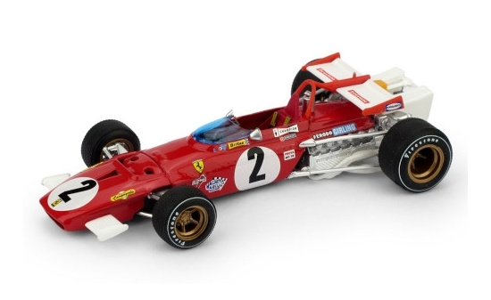 Brumm R313C Ferrari 312B, No.2, Scuderia Ferrari, Formel 1, GP Italien, J.Ickx, 1970 1:43