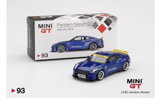 Mini GT MGT00093-L Pandem Nissan GT-R (R35) Velocity Blue (LHD) 1:64