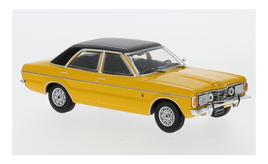 IXO CLC344N Ford Taunus GLX, dunkelgelb/schwarz, 1973 1:43