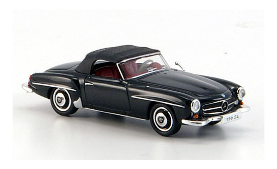 Ricko 38593 Mercedes 190 SL (W121 BII), schwarz 1:87