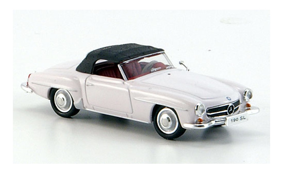 Ricko 38693 Mercedes 190 SL (W121 BII), weiss 1:87