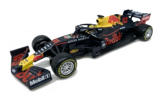 Bburago 18-38050 Red Bull RB15 Honda, No.33, Aston Martin Red Bull Racing, Red Bull, Formel 1, mit Figur, M.Verstappen, 2019 1:43
