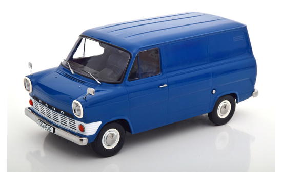KK-Scale KKS180491 Ford Transit MK1 Lieferwagen - blau - 1965 1:18