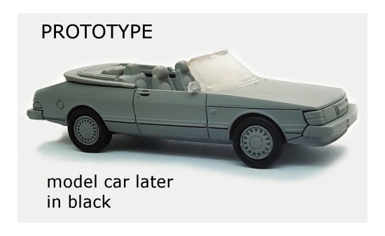 PCX87 PCX870124 Saab 900 Cabriolet, schwarz, 1986 1:87