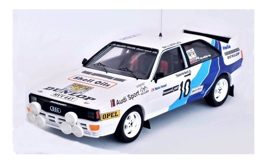 Trofeu RRSE07 Audi quattro, No.10, Malcolm Wilson (Motorsport) LTD., Rallye WM, Rallye Schweden, M.Wilson/N.Harris, 1985 1:43
