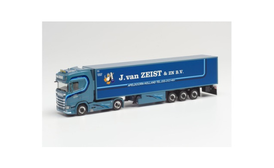 Herpa 313063 Scania CS 20 HD Kühlkoffer-Sattelzug J.van Zeist
(Niederlande/Wenum-Wiesel) 1:87