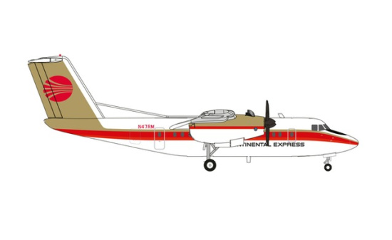 Herpa 571180 Continental Express De Havilland Canada DHC-7 1:200