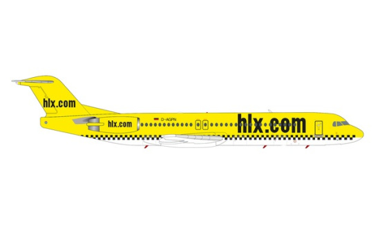 Herpa 571258 Hapag-Lloyd Express Fokker 100 1:200