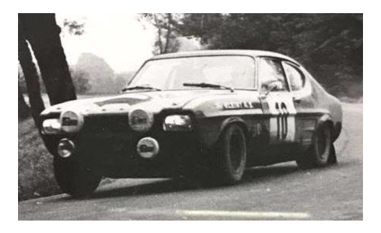 IXO RAC309 Ford Capri, No.10, Rallye EM, Rajd Polski, W.Röhrl/J.Berger, 1972 1:43