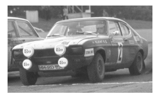 IXO RAC308 Ford Capri, No.2, Rallye DM, Rally Baltic, W.Röhrl/J.Berger, 1972 1:43