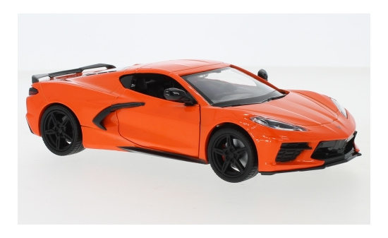 Motormax MOM79360ORANGE Chevrolet Corvette C8 Stingray - orange (Metallic) - Vorbestellung 1:24